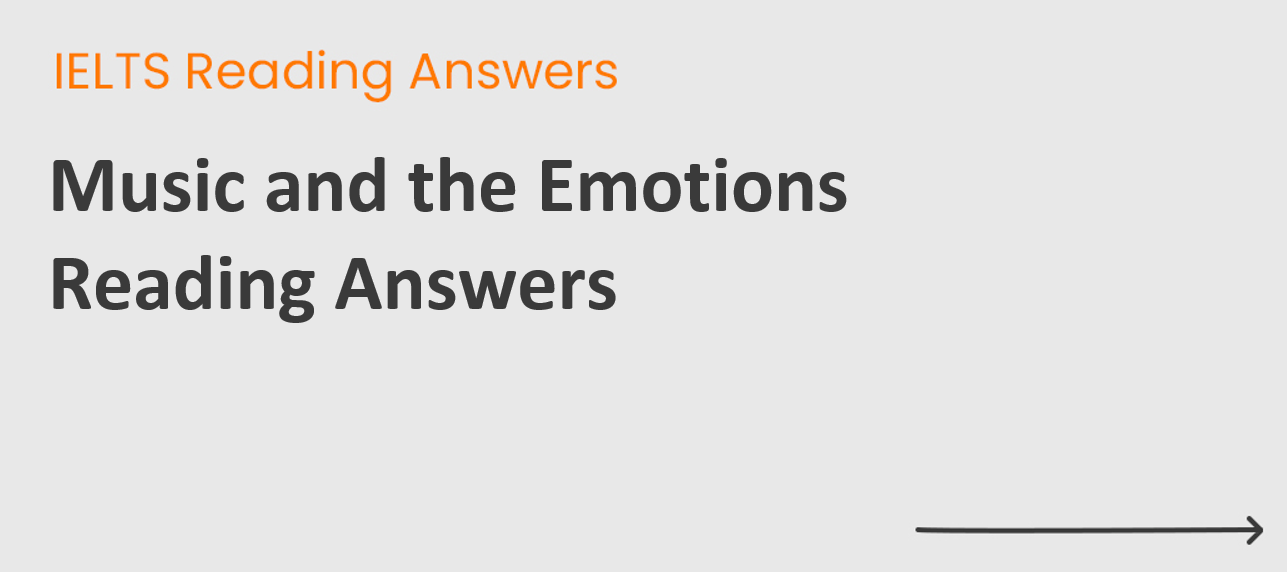 Music and the Emotions Reading Answers